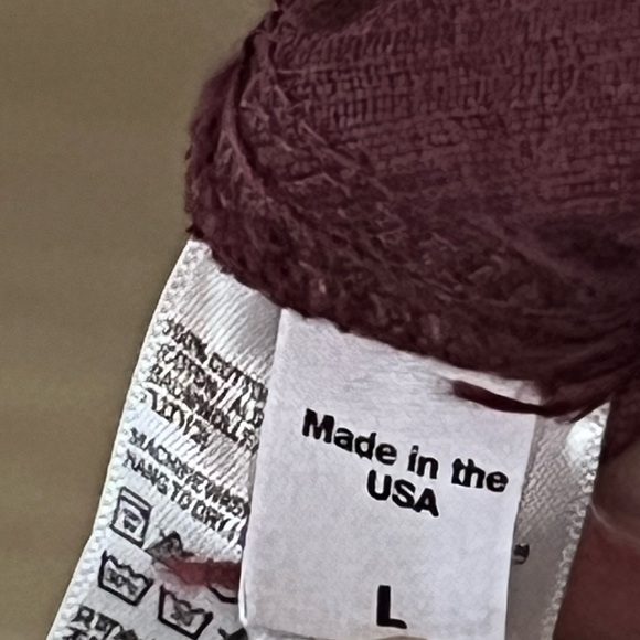 american apparel jeans burgundy red corduroy skater skirt size large - Picture 2 of 4